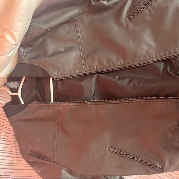 Express leather bomber jacket - Picture 2 of 3